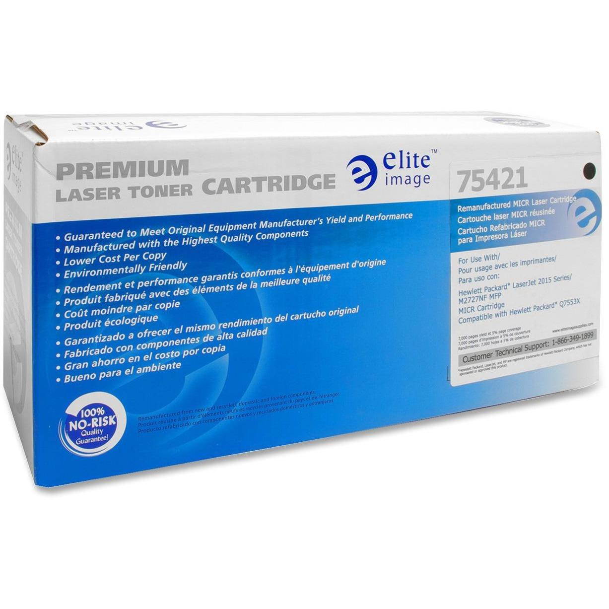 Elite Image 75421 Micr Toner Cartridge 7000 Page Yield Black