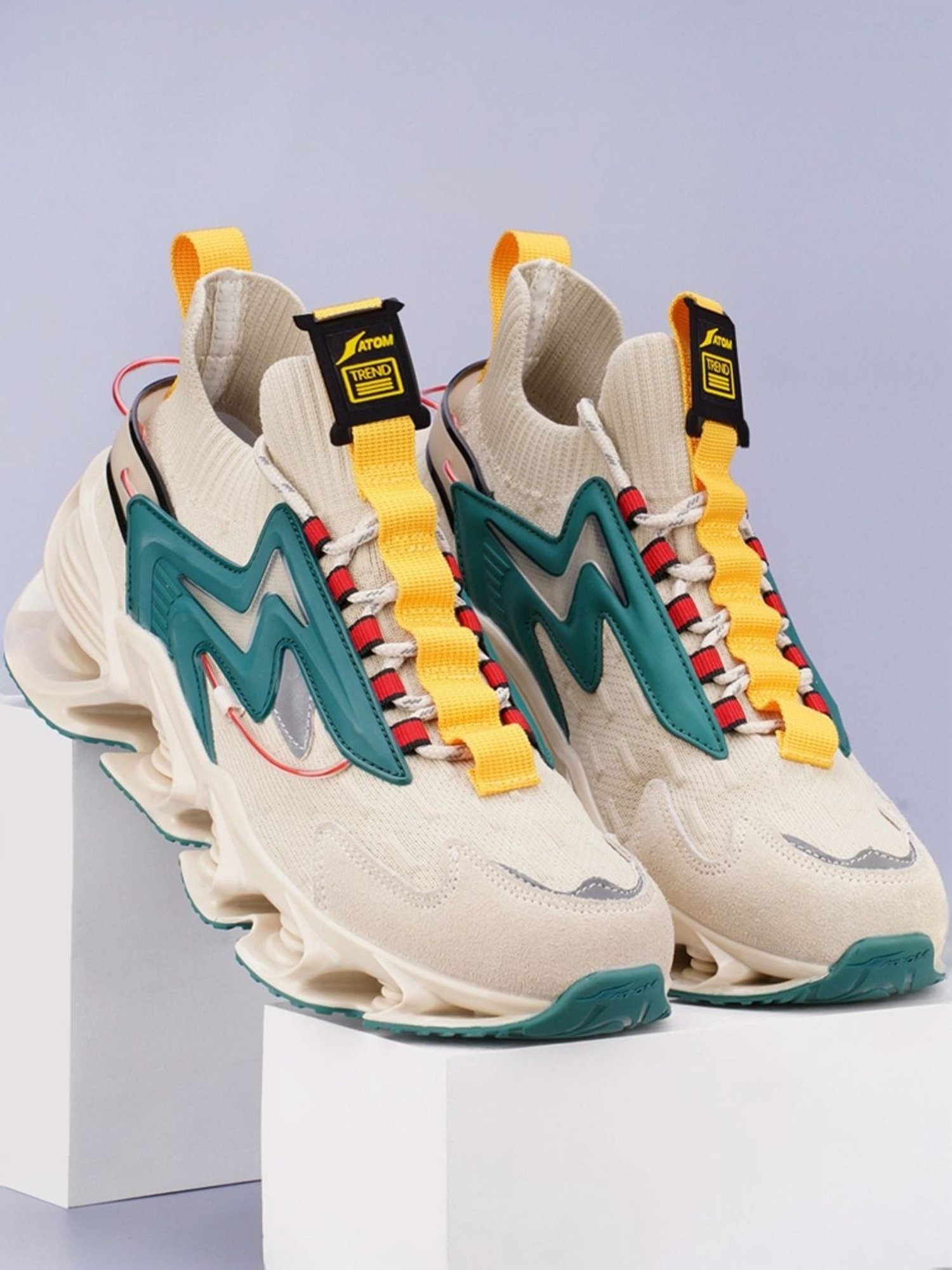 Atom Men's Spring Edge Alpha 1 Beige Running Shoes