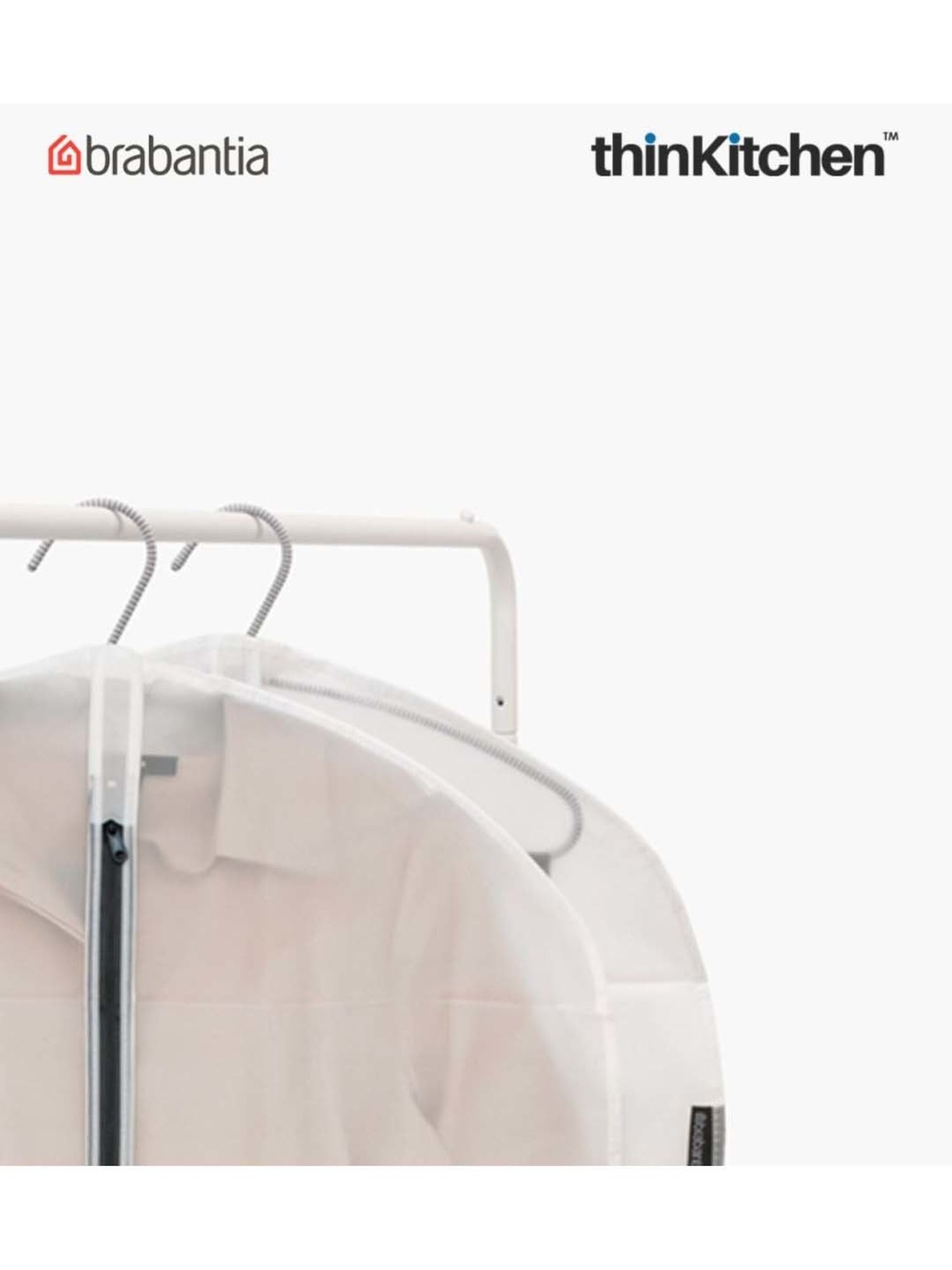 Brabantia White Plastic Protective Large Clothes Cover - Set of 2
