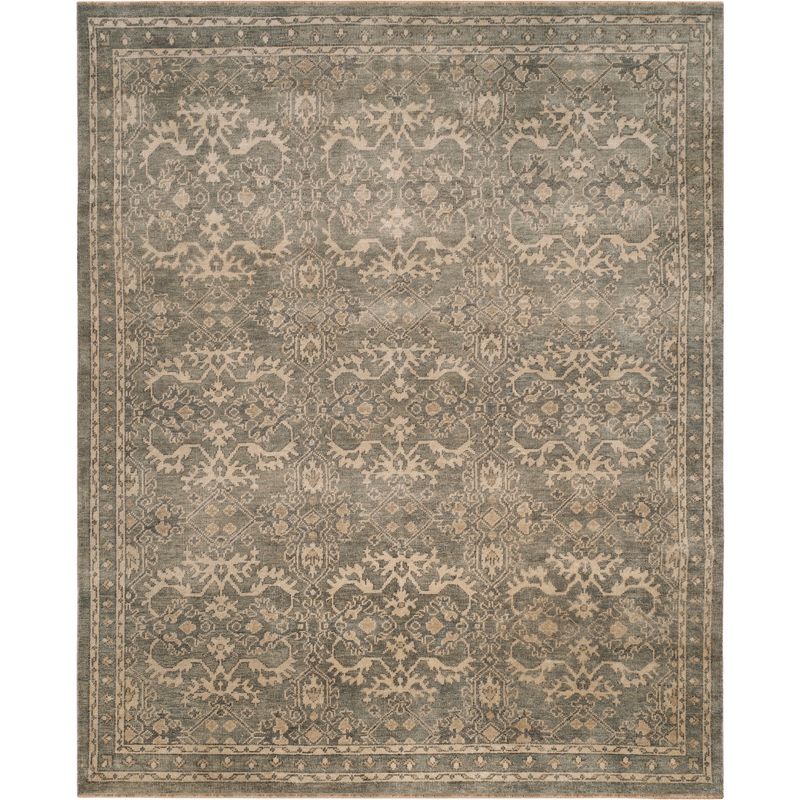 9'x12' Jacquard Knotted Area Rug Gray/Ivory - Safavieh