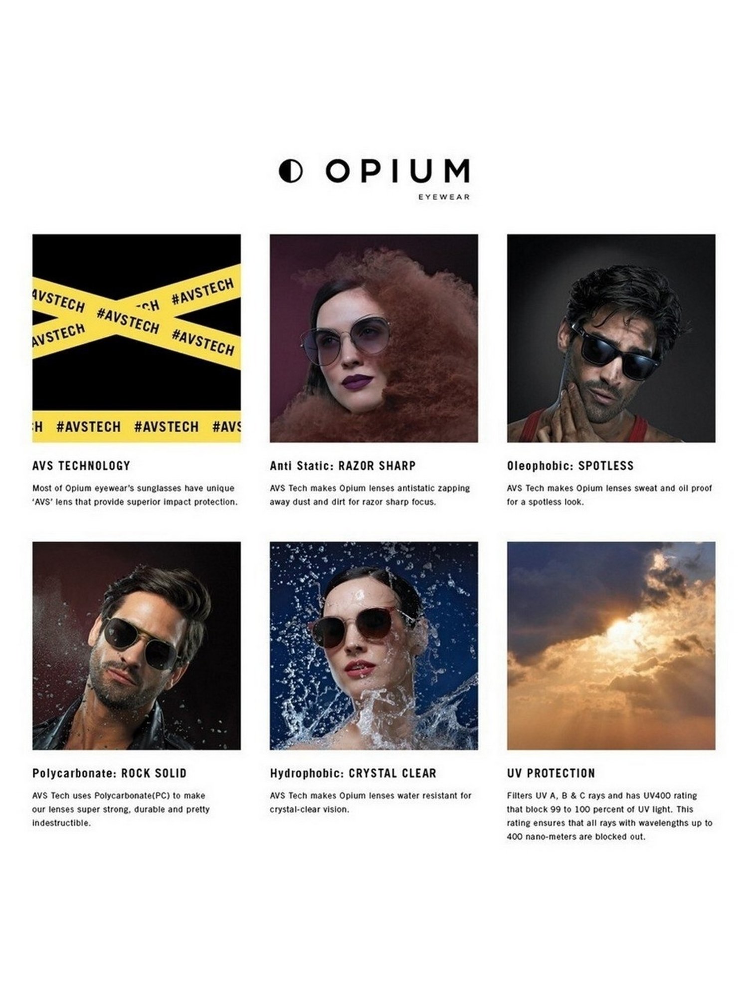 Opium Dary Grey Full Rim Round Unisex Sunglasses