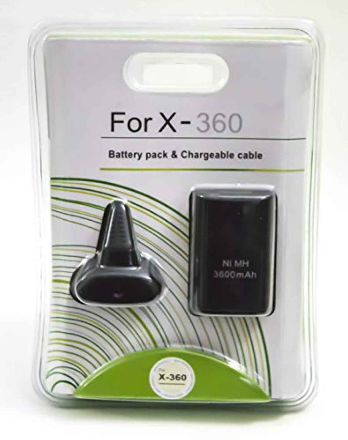 Old Skool Xbox 360 Play & Charge Kit Battery and Charging cable -Black