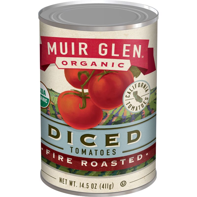 Muir Glen Fire Roasted Diced Tomatoes - 14oz