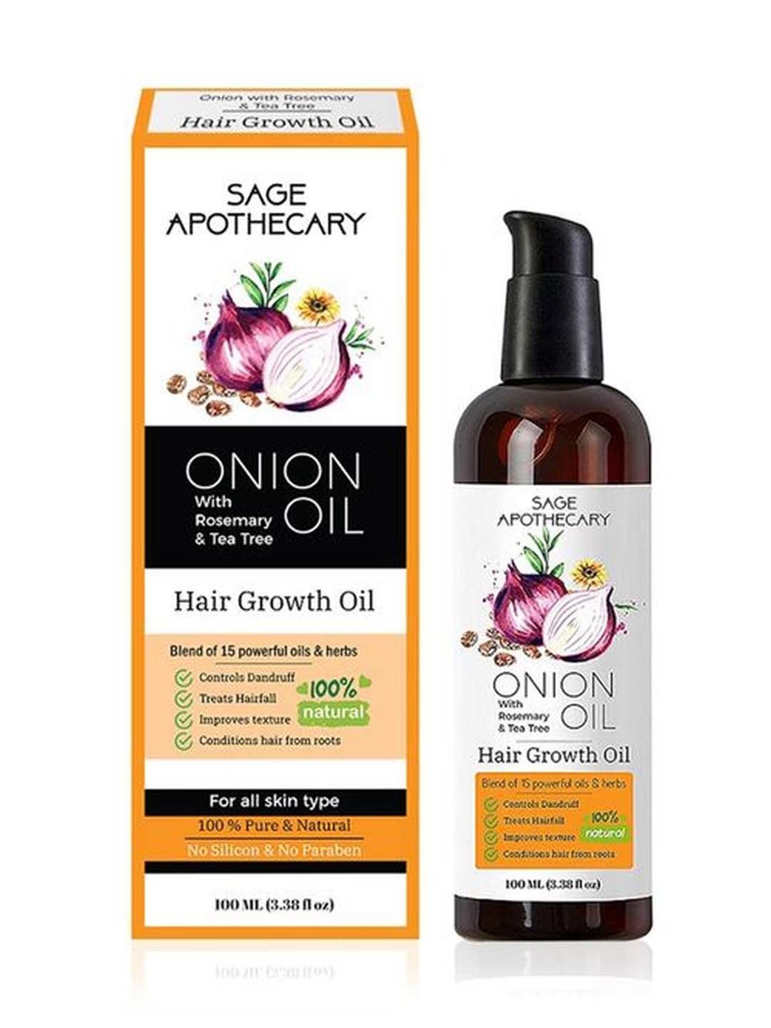 Sage Apothecary Onion Hair Oil - 100 ml