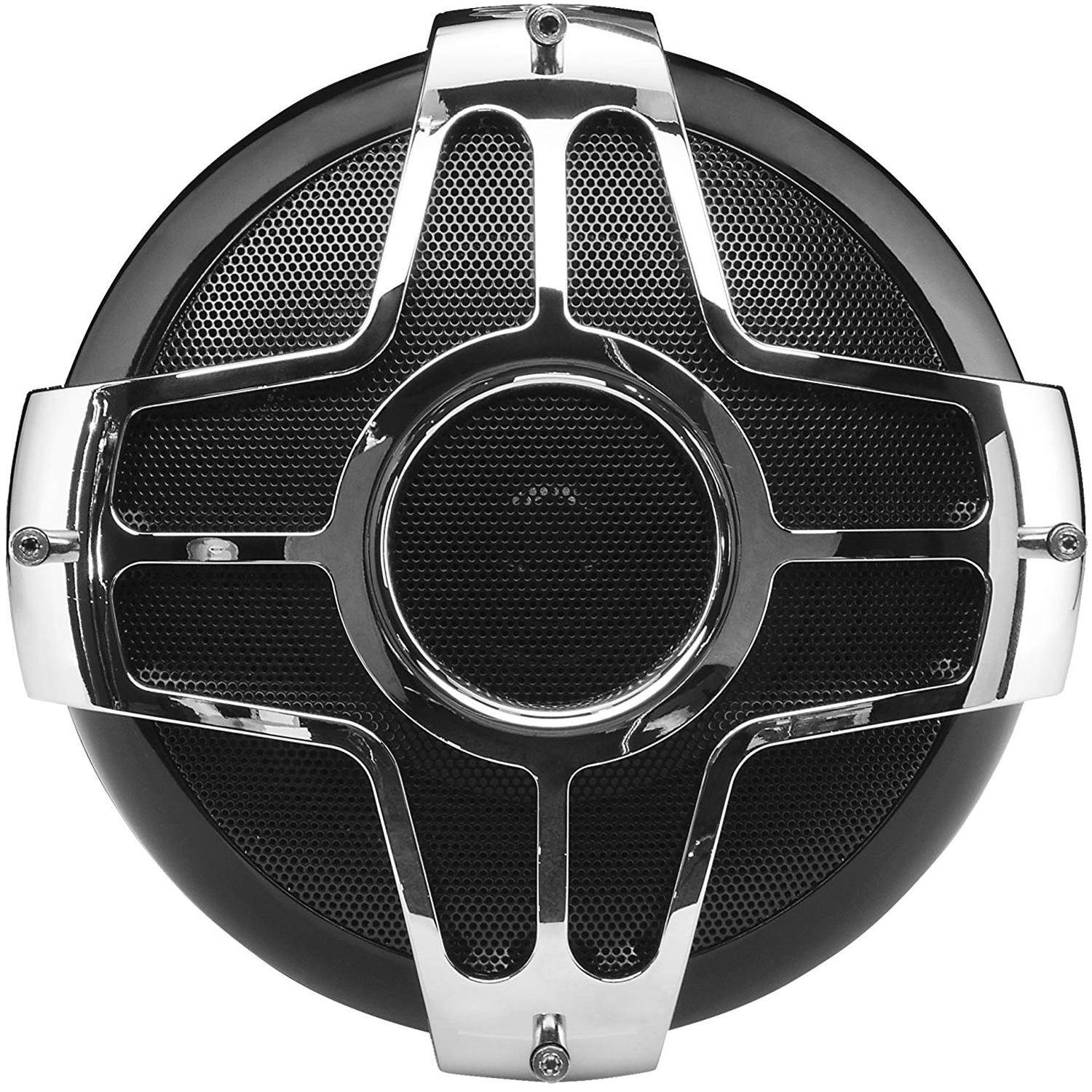 boss audio mc750b bluetooth, weatherproof speaker and amplifier sound system, two 4 inch speakers, bluetooth amplifier, inline volume control, ideal for motorcycles/atv and 12 volt applications