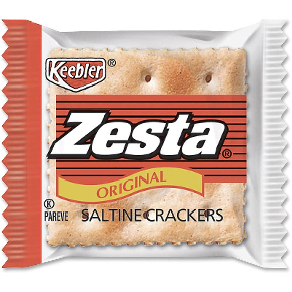 Keebler 00646 Zesta Saltine Crackers, 2 Crackers-Pack, 300 Packs-Carton
