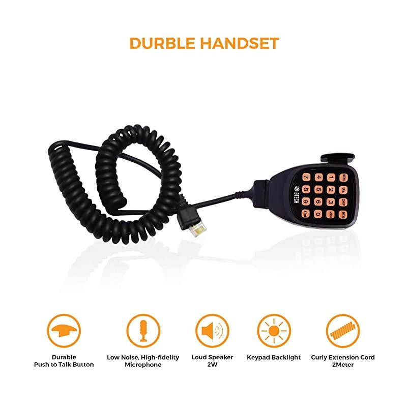Mobile GMRS-50X1 50 Watt GMRS Two-Way Radio, GMRS Repeater Capable, with Dual Band Scanning Receiver (136-174.99MHz (VHF) 400-520.99MHz (UHF))