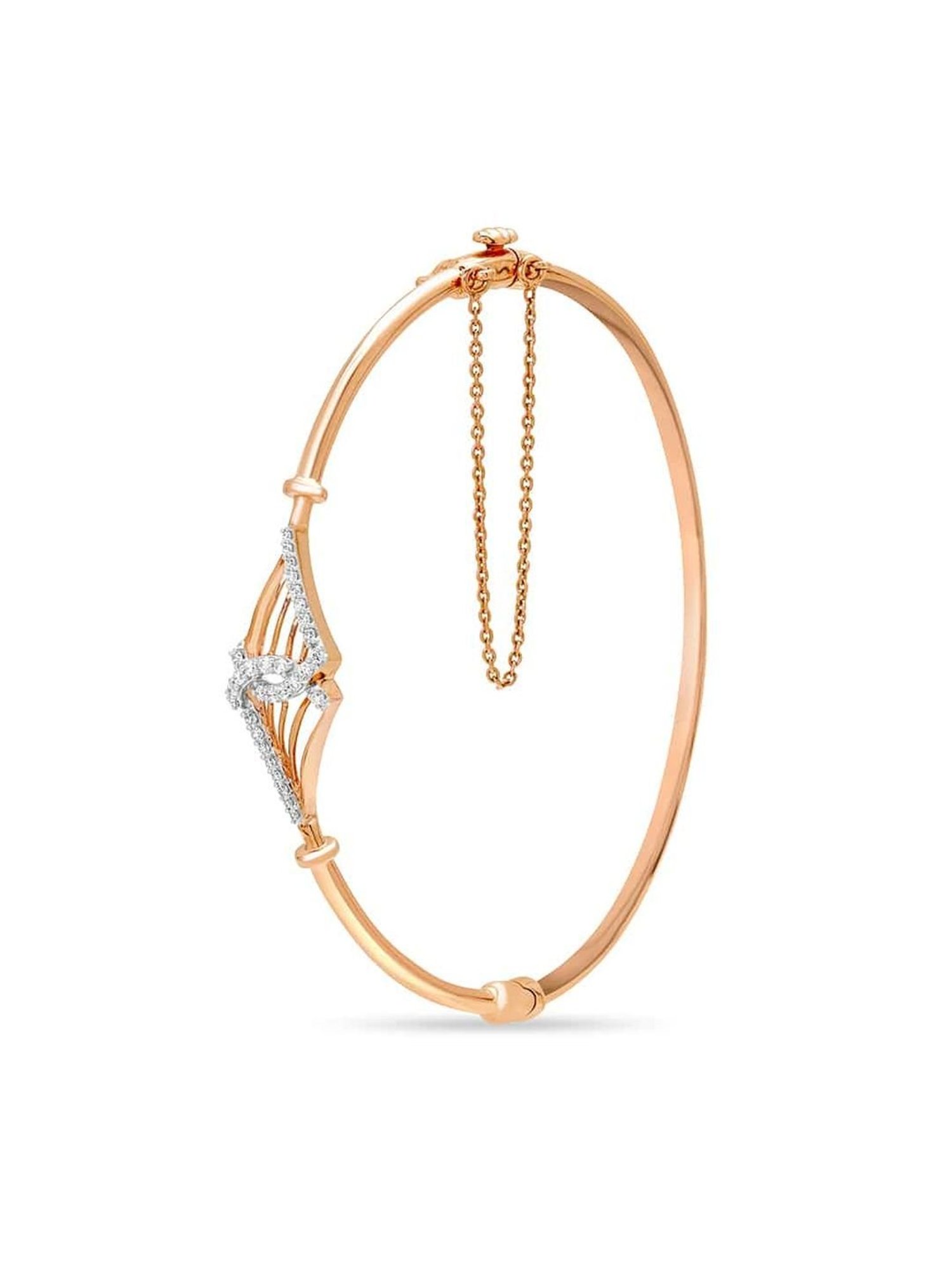 Candere by Kalyan Jewellers BIS Hallmark 18K Yellow Gold and Certified Diamonds Bracelet