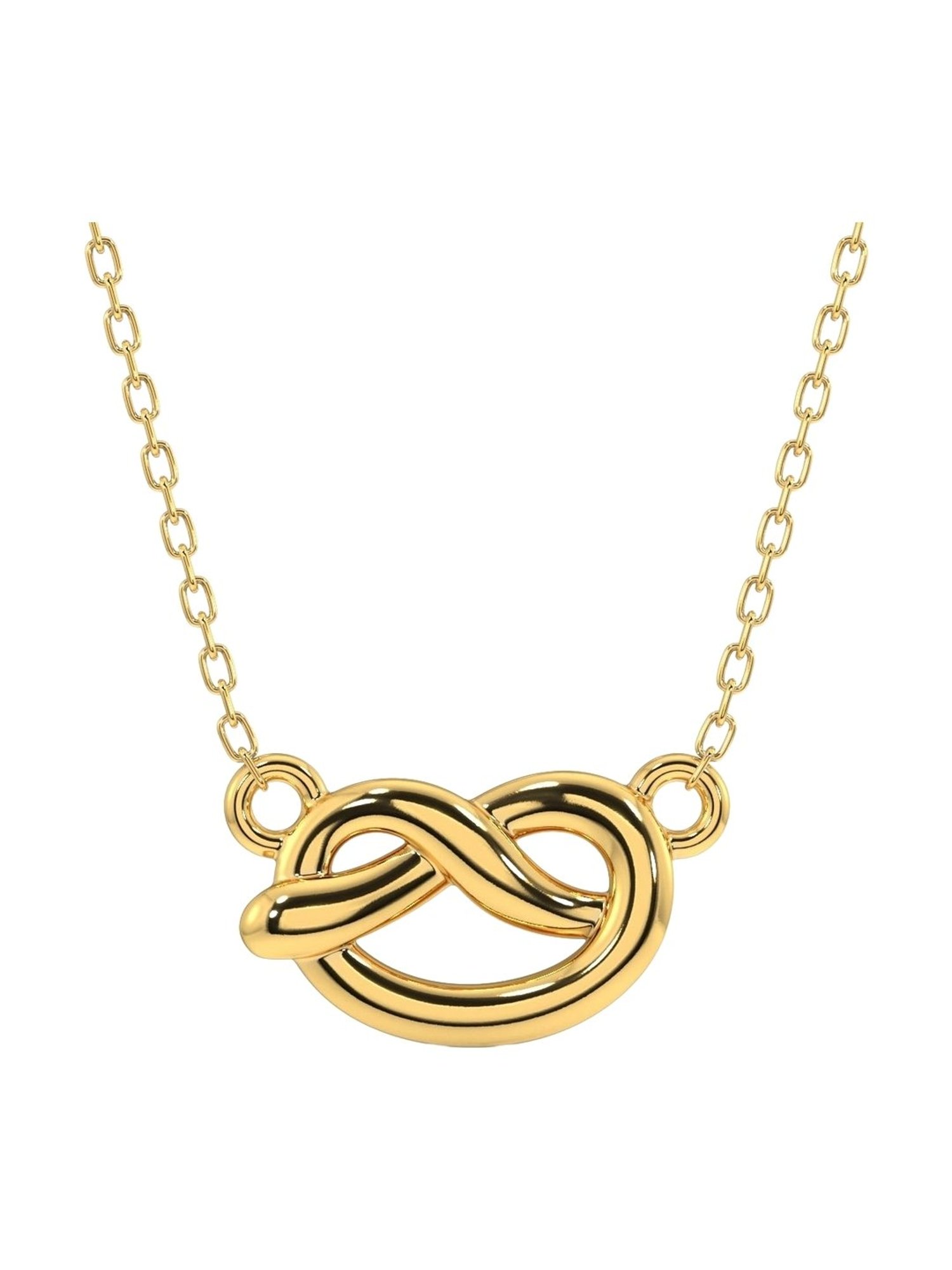 GIVA 92.5 Sterling Silver Double Infinity Love Necklace for Women