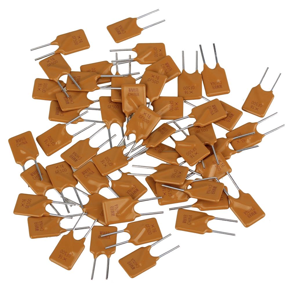 50pcs 5000mA 16V 5A PolySwitch Resettable Fuse Poly Switch Polymeric Leaded PPTC