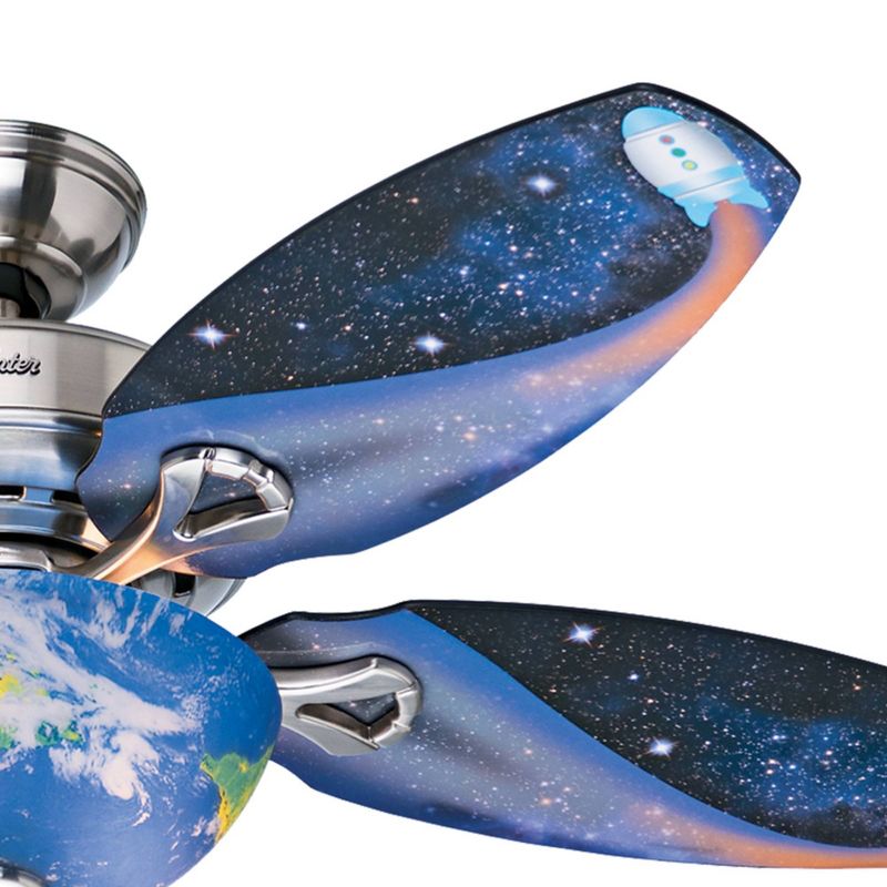 48" Discovery Ceiling Fan Nickel (Includes LED Light Bulb) - Hunter Fan