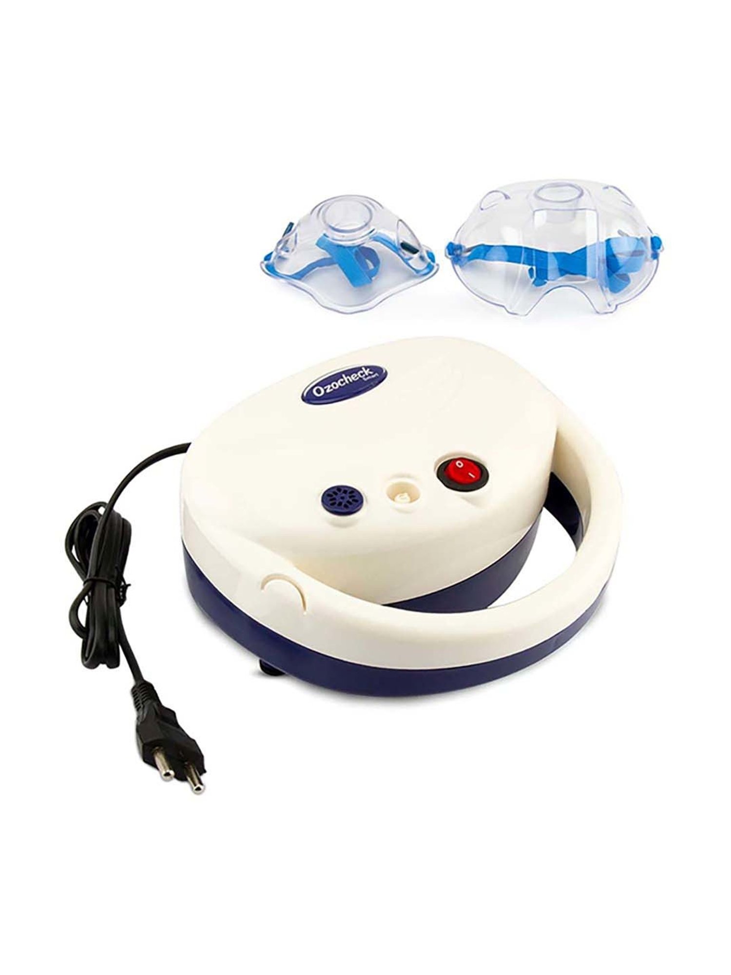 Ozocheck Smart Compressor Nebulizer Machine with Child & Adult Mask (White)
