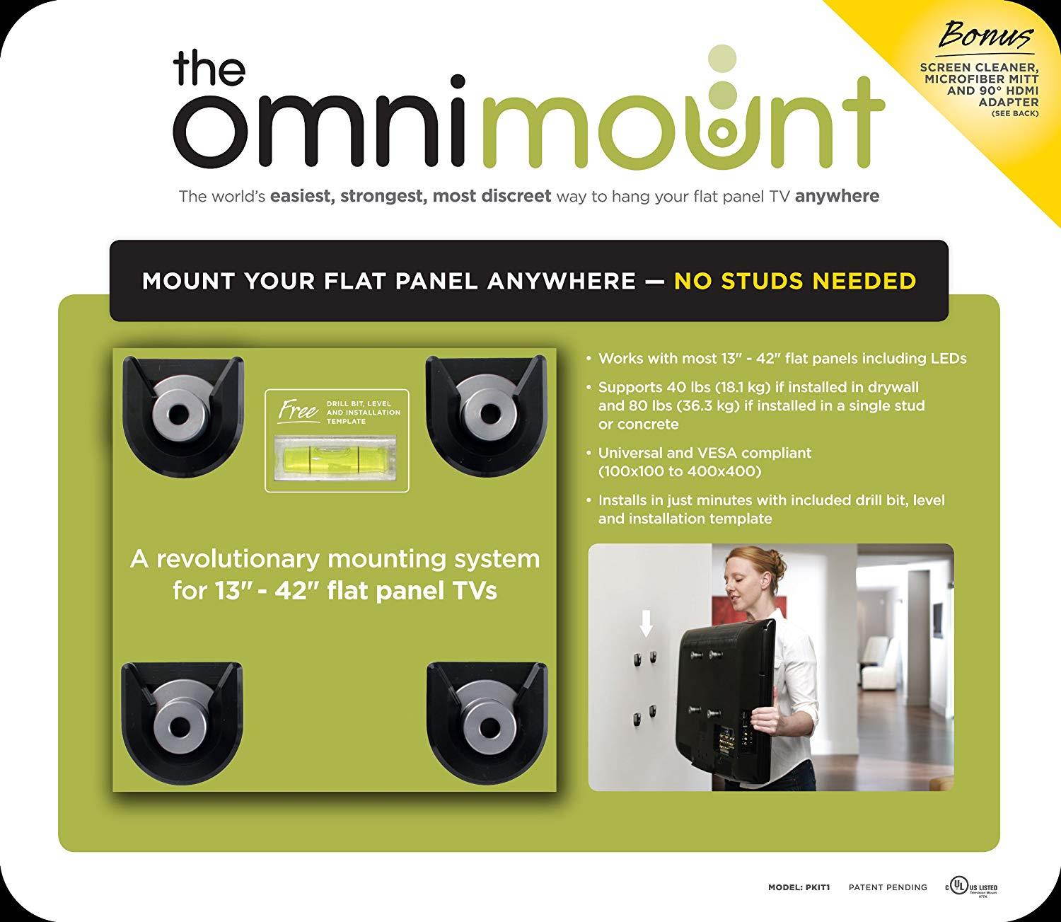 OMNIMOUNT PKIT1 The OmniMount Home Theater Kit for 13-Inch?42-Inch Flat Panel TVs (Discontinued by Manufacturer)