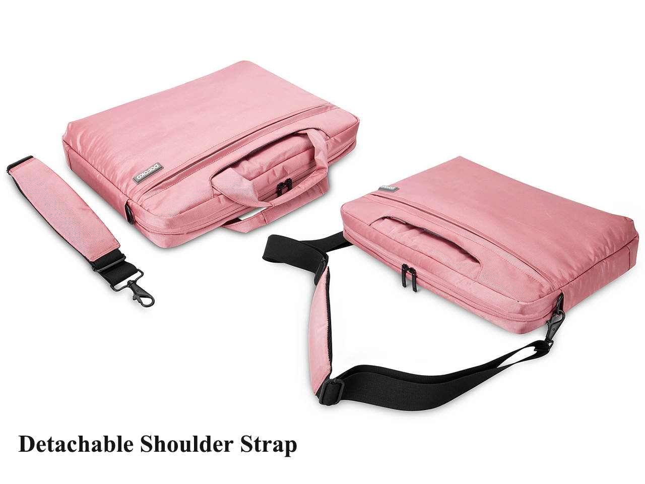 Women Laptop Bag 14" Laptop Messenger Shoulder Bag Case Briefcase for 14 - 15.4 Inch Laptop / Notebook / MacBook / Ultrabook / Chromebook Computers Pink