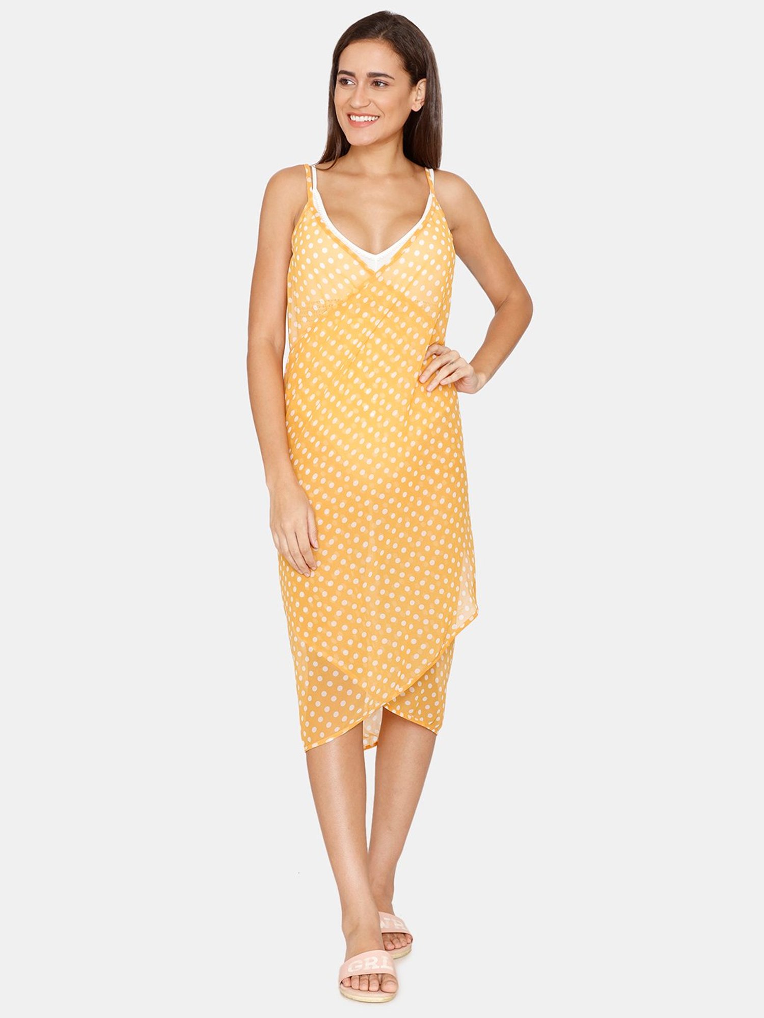 Coucou by Zivame Yellow Printed Sarong