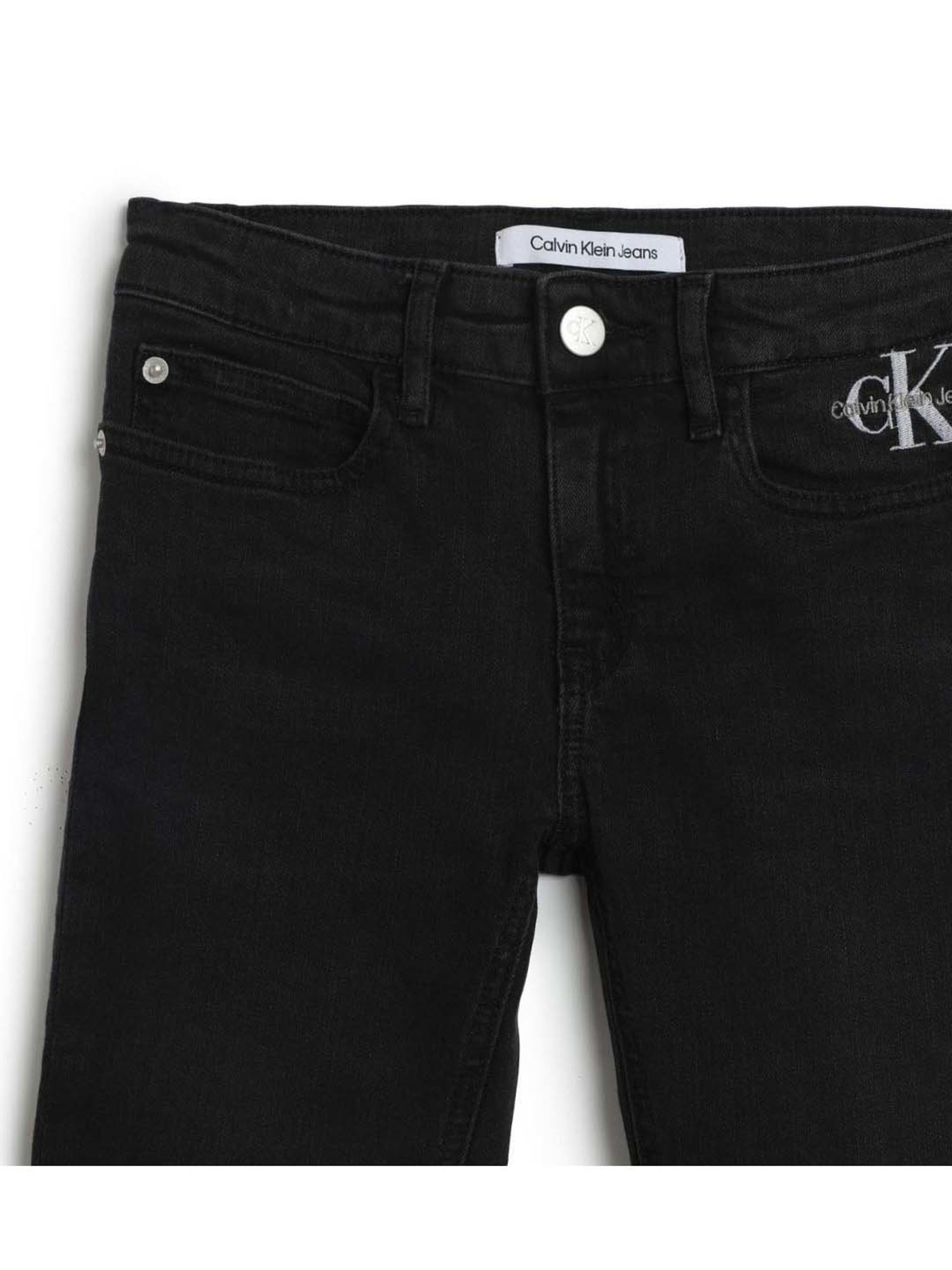 Calvin Klein Jeans Girls Black Regular Fit Jeans