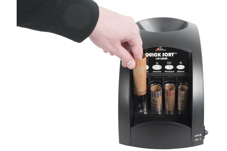 Royal Sovereign CO-1000 Fast Sort CO-1000 One-Row Coin Sorter, Pennies Through Quarters