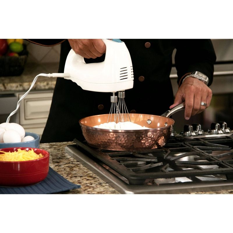 Gotham Steel Hammered Copper 10" Saute Pan with Lid