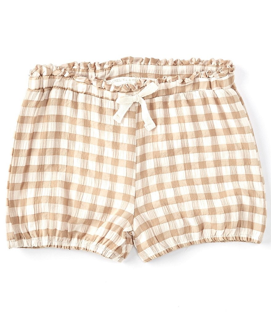 Hippie Girl Little Girls 4-6X Roll-Cuff Midi Denim Shorts