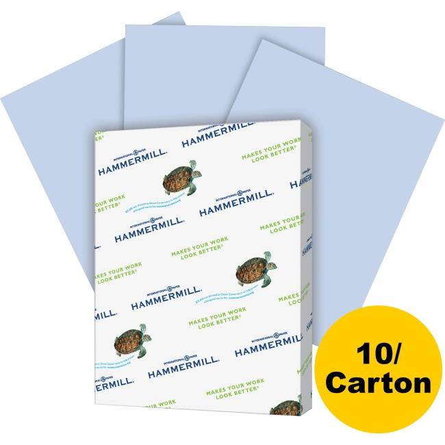 Hammermill 103770CT Fore MP Recycled Colored Paper, 20lb, 8.5 x 11, Orchid, 5000 Sheets Per Carton