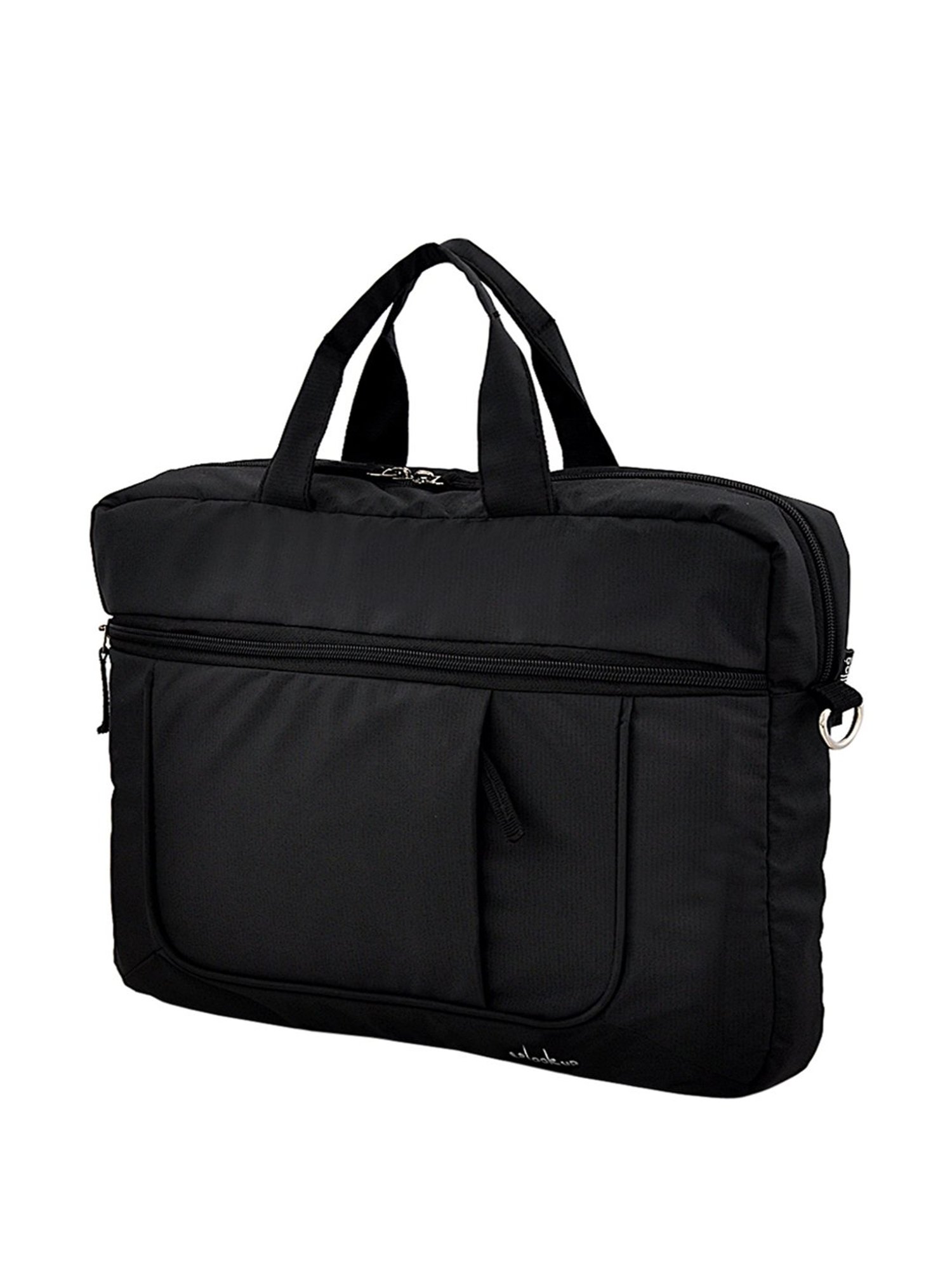 Yelloe Black Medium Laptop Messenger Bag