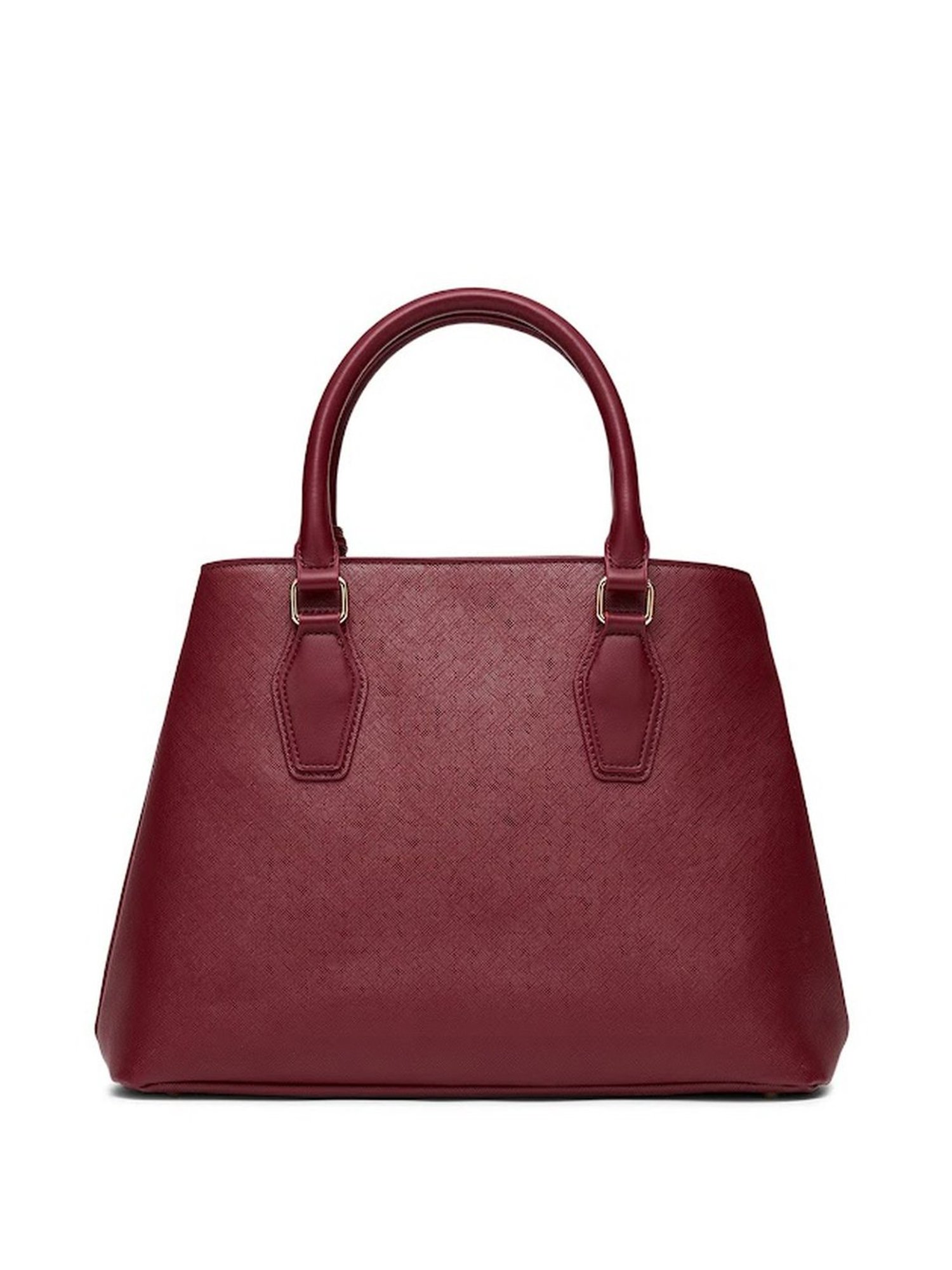 Miraggio Olivia Wine Solid Medium Handbag