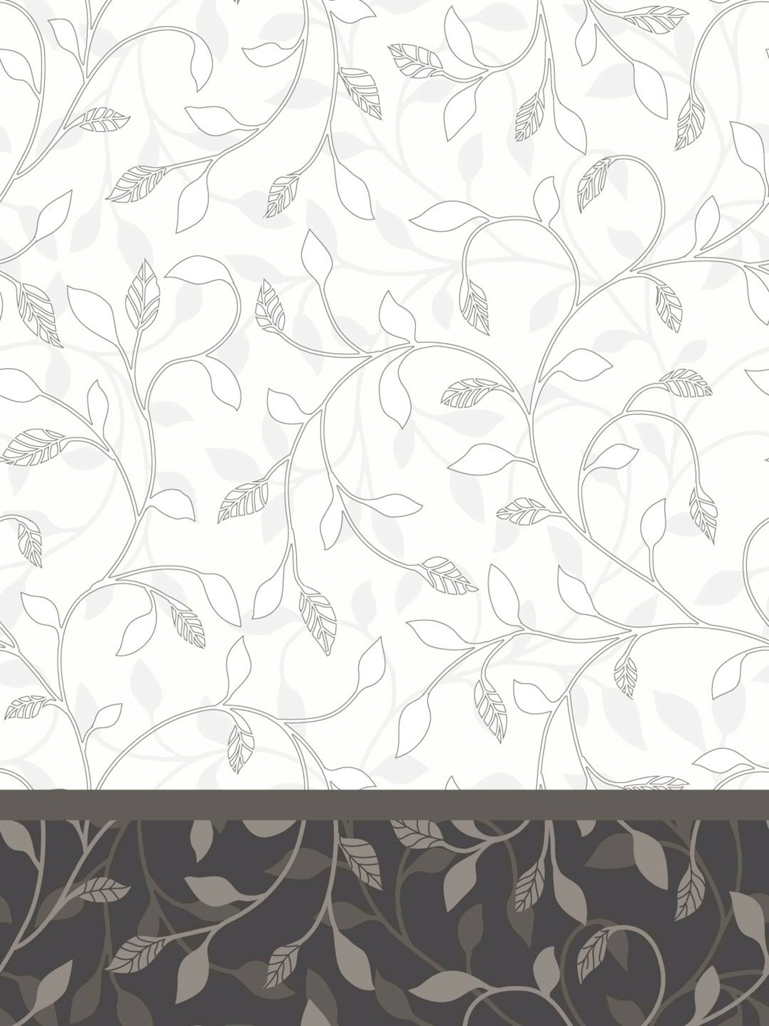 My Room Floral Black & White 140 TC Cotton Queen Bed Sheet with 2 Pillow Covers