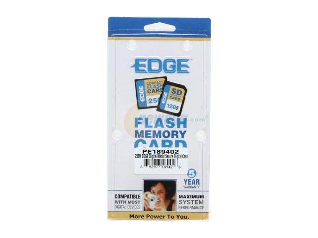 EDGE Tech 256MB Secure Digital (SD) Flash Media Model PE189402