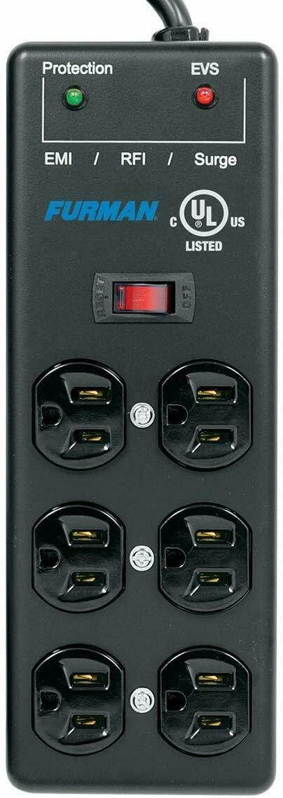 Furman SS-6B-PRO 6-outlet Pro Surge Suppressor Strip with EVS