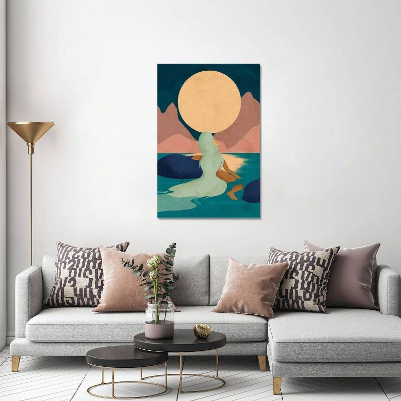 Aquarius Moon by Reyna Noriega Unframed Wall Canvas - iCanvas