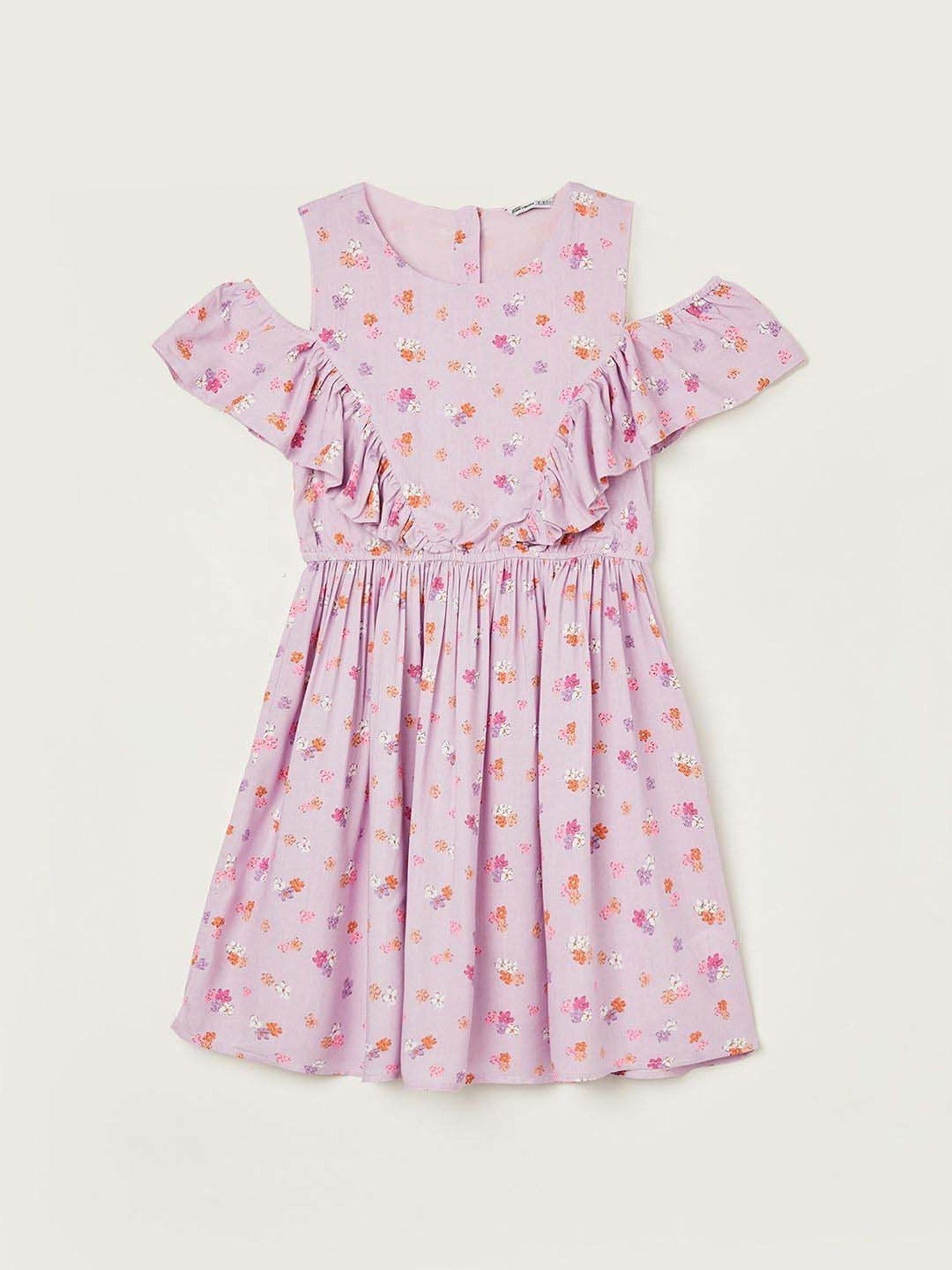 Fame Forever by Lifestyle Kids Lilac Floral Print Dress
