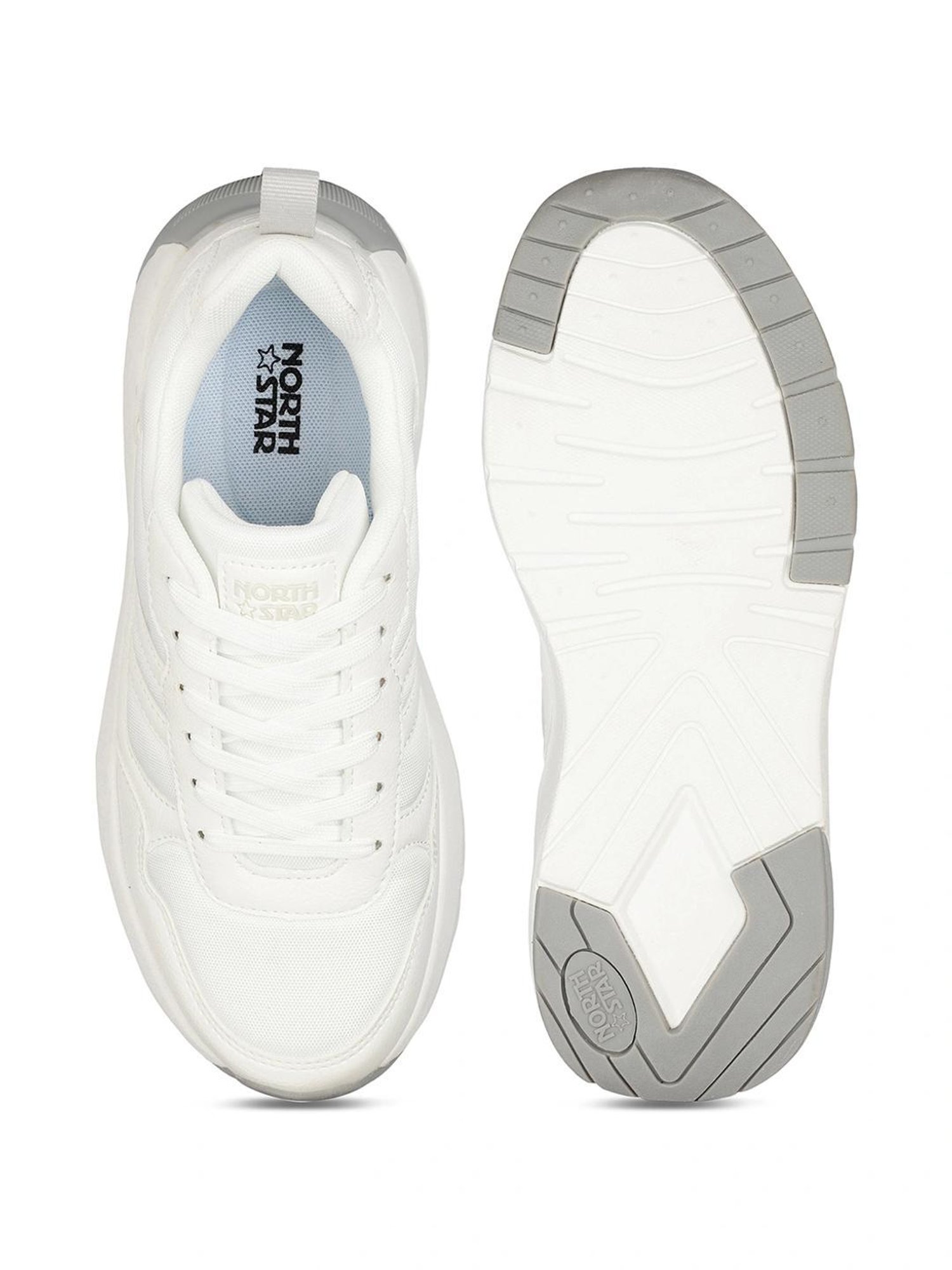 North Star by Bata Women's HUCK White Sneakers