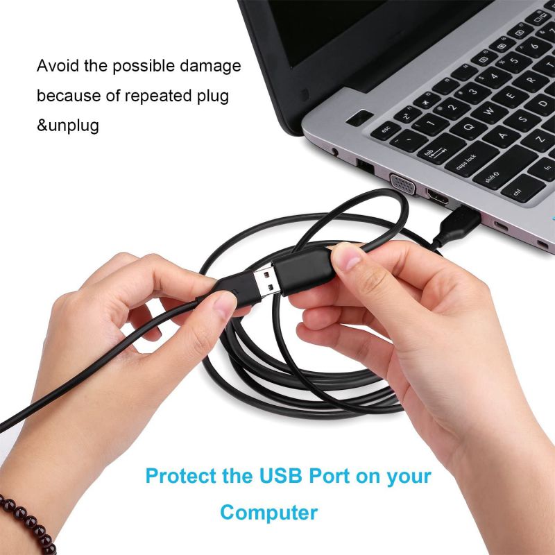 Besgoods Extra Long USB 2.0 10ft USB Extension Cable Extender Cord - Type A Male to A Female USB Extension Cord with Gold-Plated Connector for Keyboard Mouse USB Flash Drive - Black