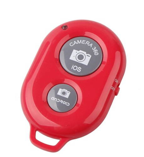 Bluetooth Wireless Remote Control Camera Shutter Release Self Timer for IOS Android Smartphones (Green Remote)