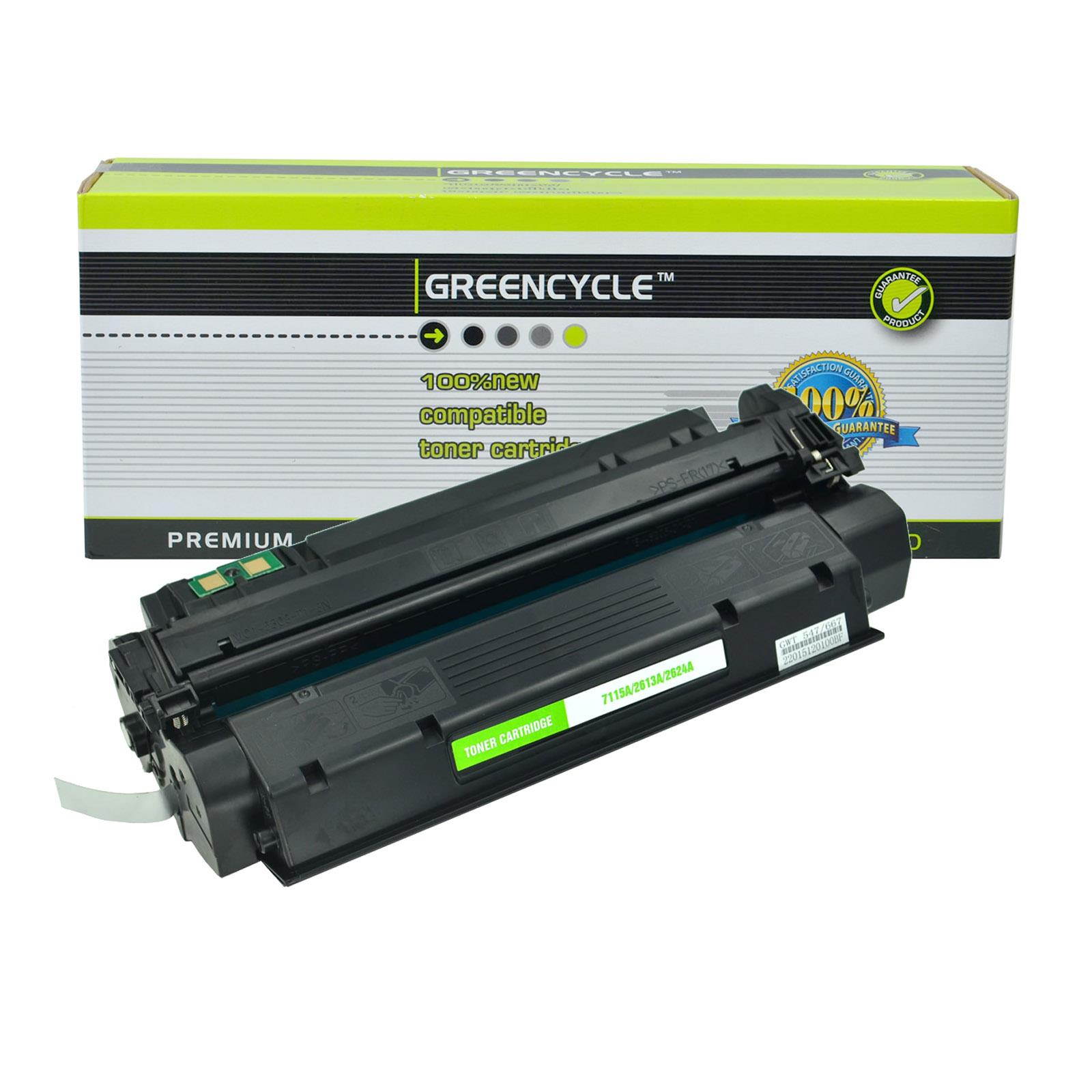 GREENCYCLE Replacement Laser Black Toner Cartridge for HP Q2624A 24A LaserJet 1150 Printer