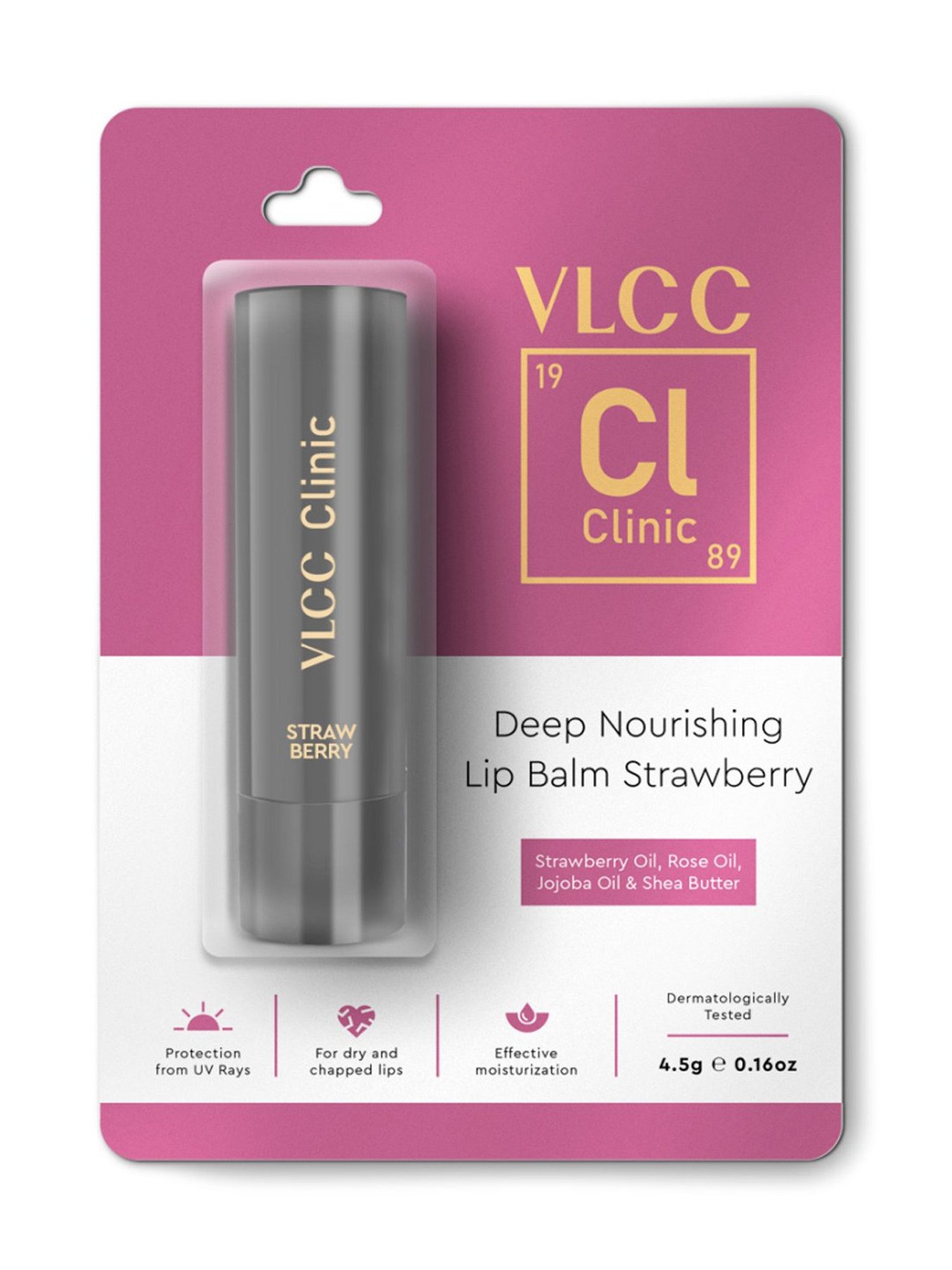 VLCC Clinic Deep Nourishing Lip Balm Strawberry - 4.5 gm