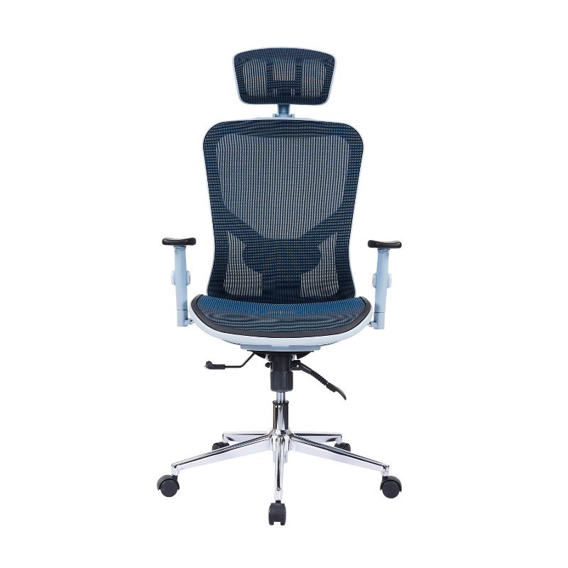 High Back Executive Mesh Office Chair Blue - Techni Mobili