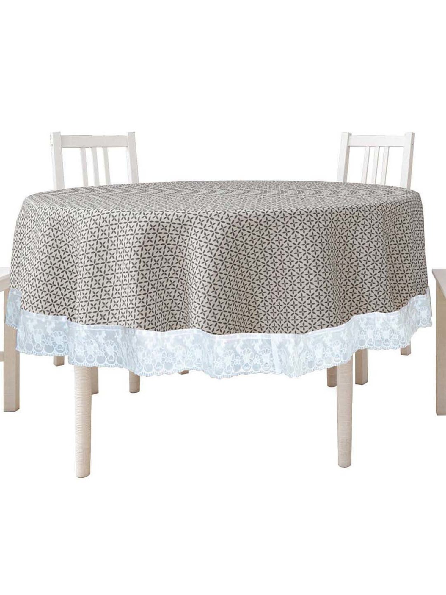 Bianca Classic Clear Grey Pvc 4 Seater Table Cloth