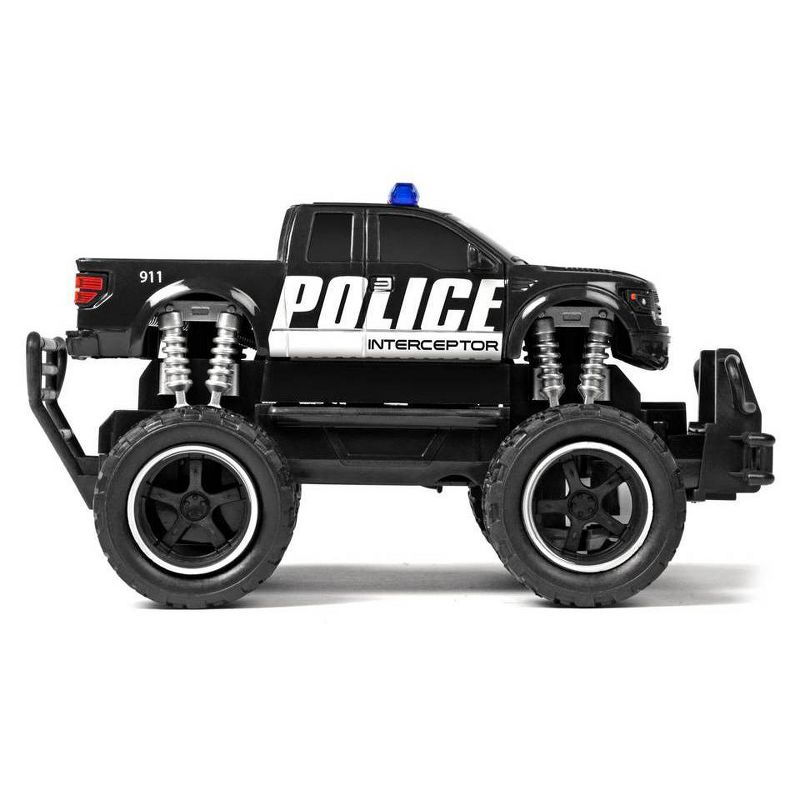 World Tech Toys Ford F-150 SVT Raptor Police Pursuit RTR Electric RC Monster Truck - 1:24 Scale - Double Pack