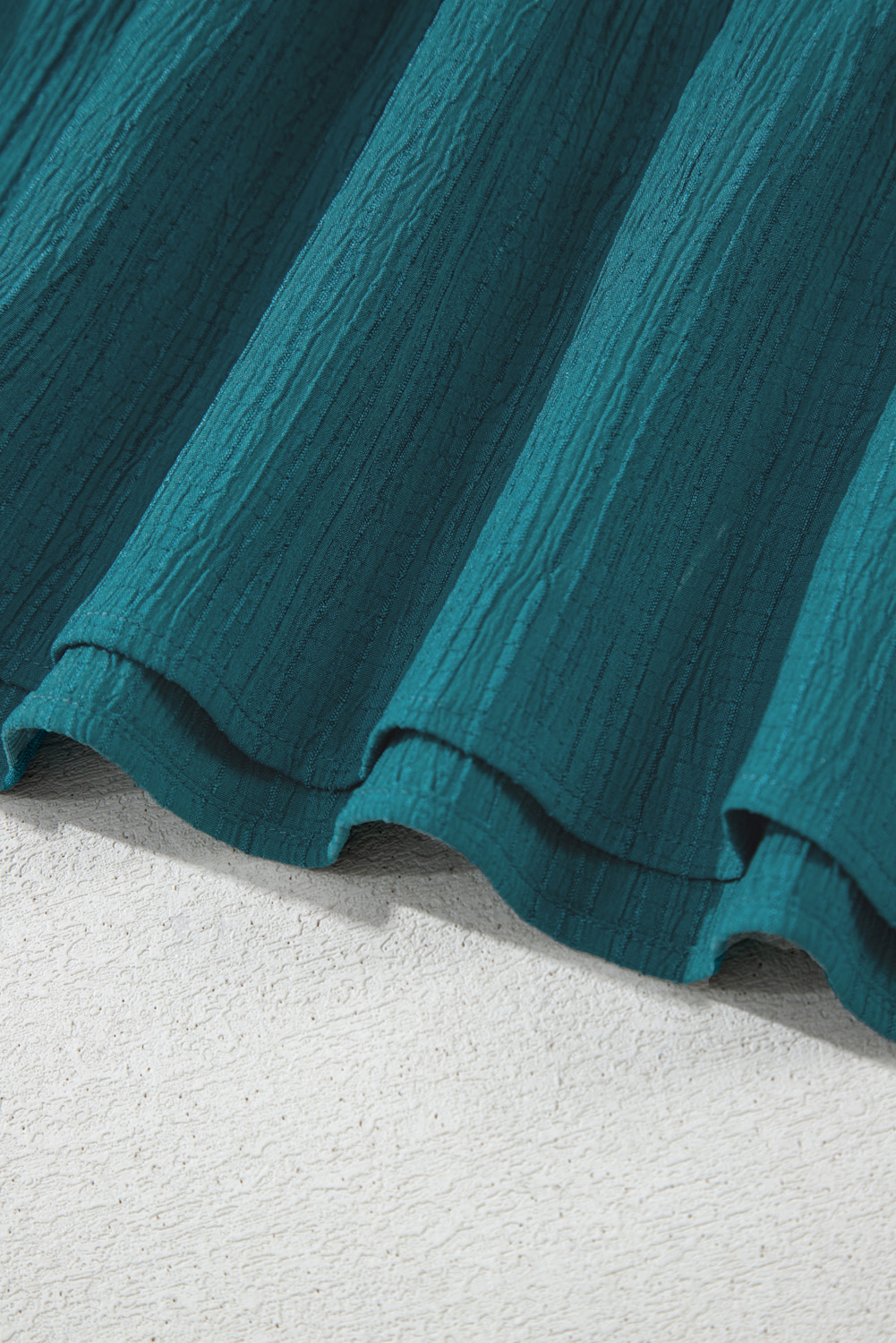 Black Leopard Patchwork Split Neck Ruffle Plus Size Dress