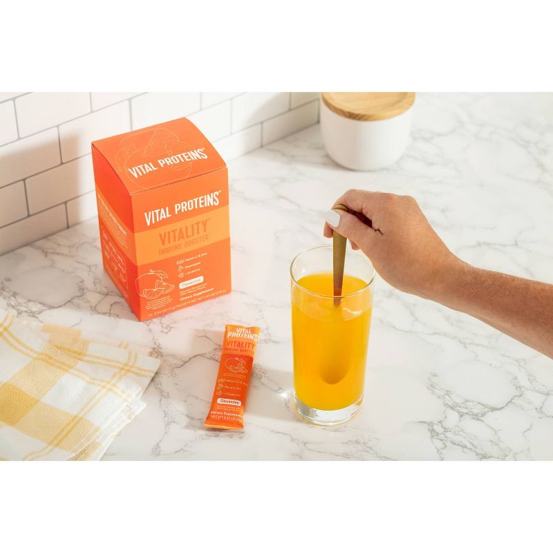 Vital Proteins Vitality Immune Booster Dietary Supplement Sticks - Clementine - 14ct