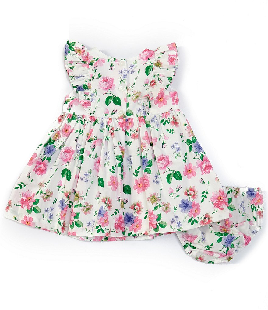 Habitual Baby Girls 12-24 Months Flutter-Sleeve Striped Faux-Wrap Dress