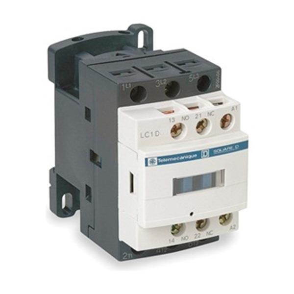 SCHNEIDER ELECTRIC LC1D25LE7 IEC Magnetic Contactor, 3 Poles, 208V AC, 25 A,