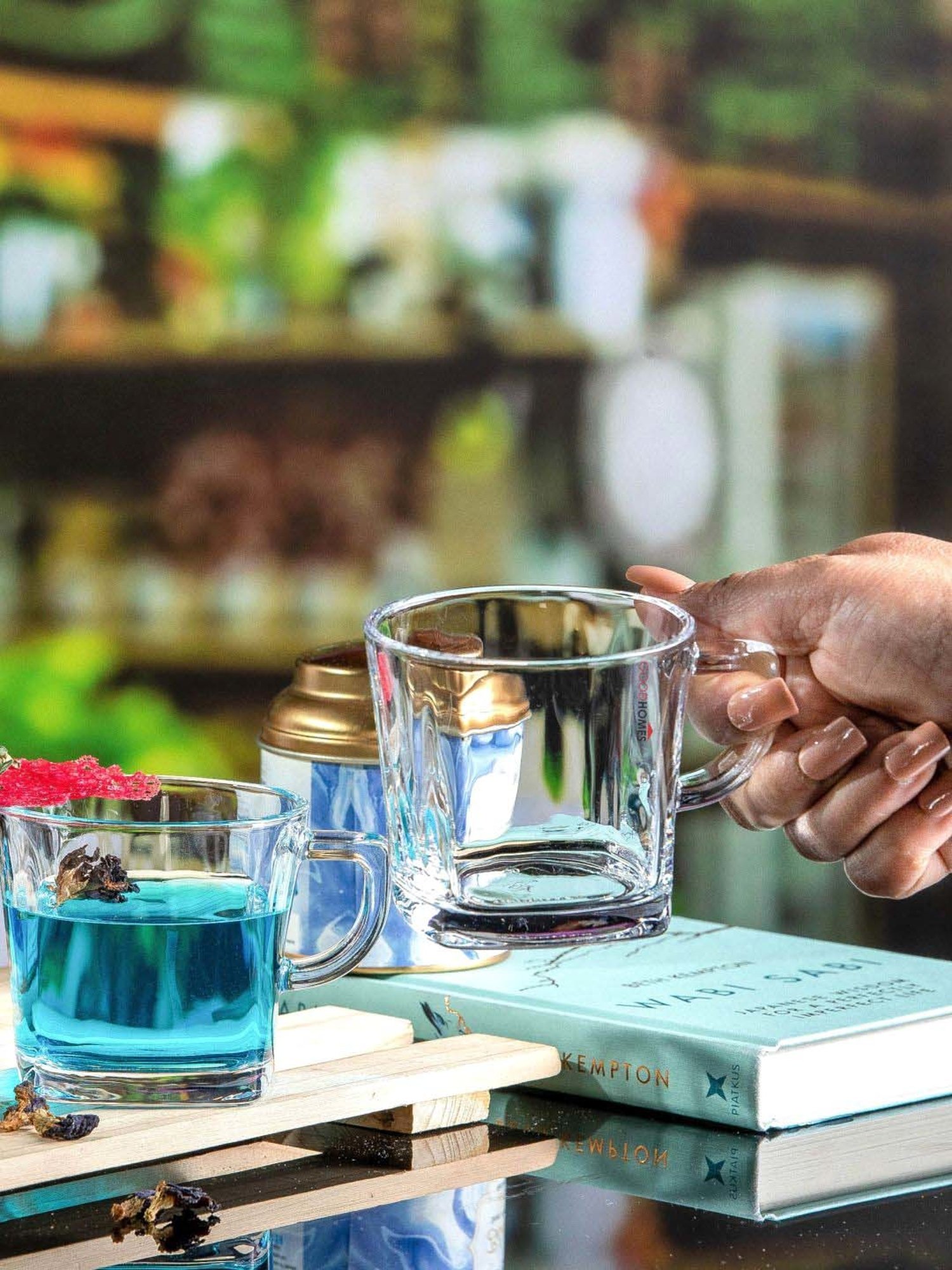 Goodhomes Transparent Glass Coffee Mug (0.21 L) - Set of 6