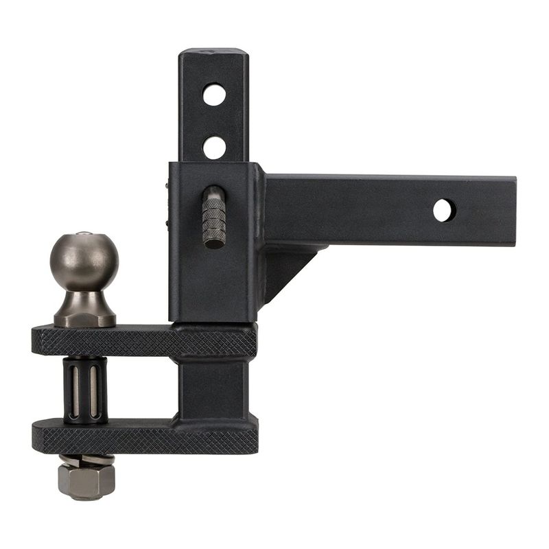 Reese Towpower 7089400 Tactical Adjustable 2 Inch Ball Mount Trailer Truck Rear Towing Hitch with Clevis