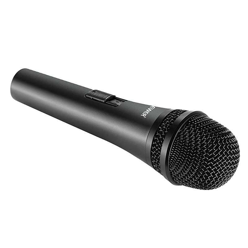 Cardioid Dynamic Microphone with XLR Male to XLR Female Cable Rigid Metal Construction for Professional Musical Instrument Pickup Vocals Broadcasting Speech Black NW040