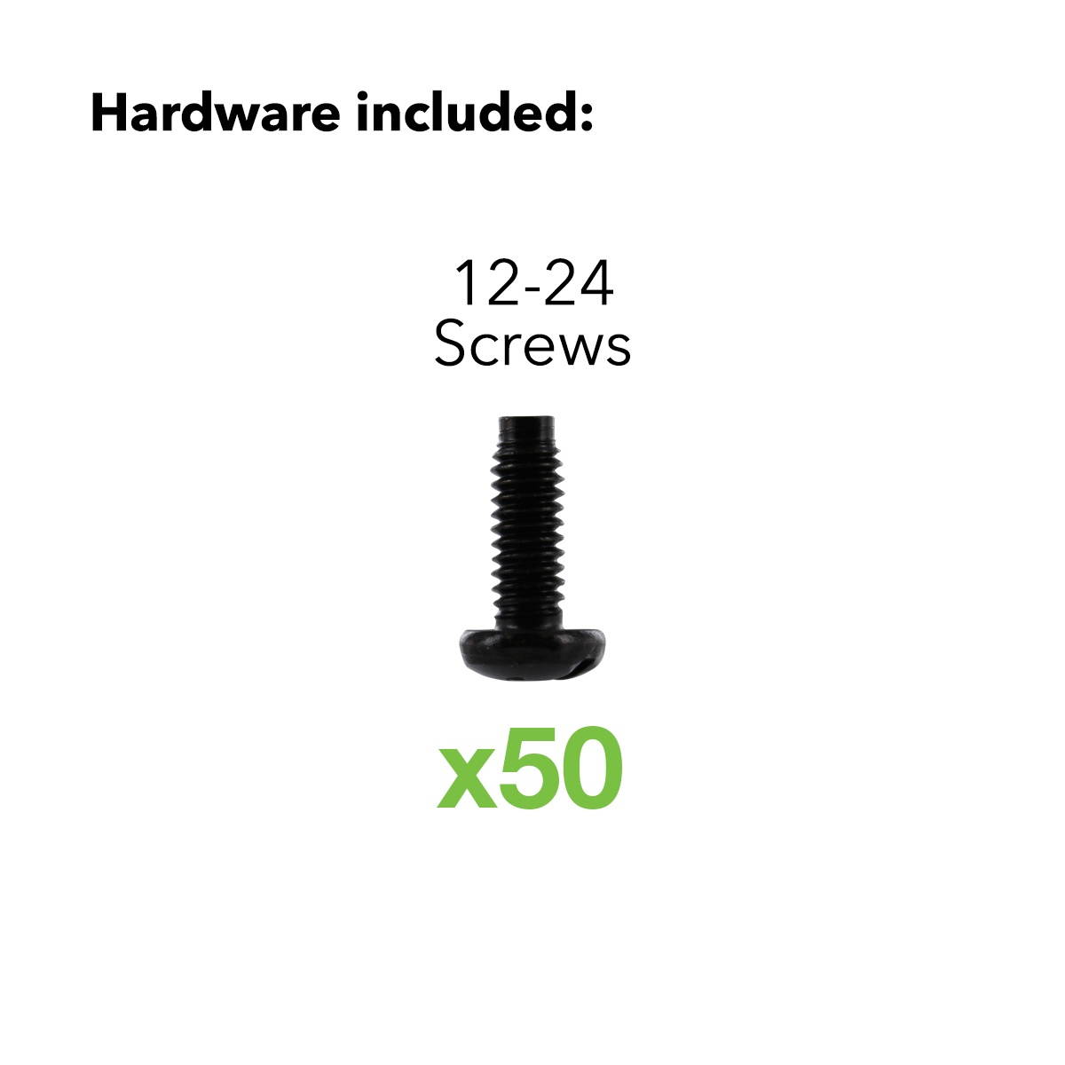 Navepoint 12-24 Pan Phillips Pilot Point Screws For Rack Mount Server Shelves Cabinets 3/8 Inch, Set Of 50
