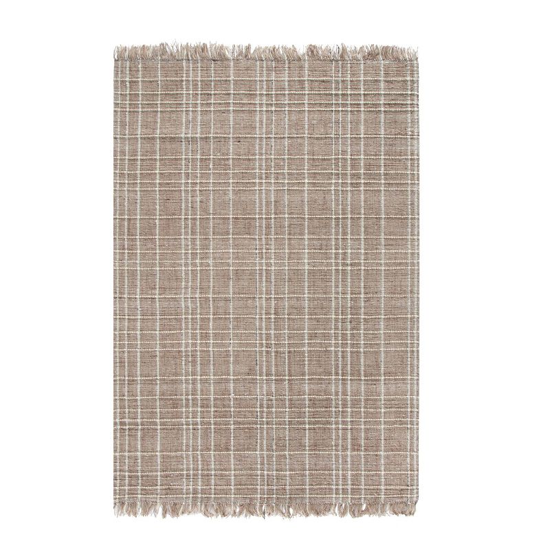 5'x7' Okemah Jute/Wool Rug Ivory - Anji Mountain