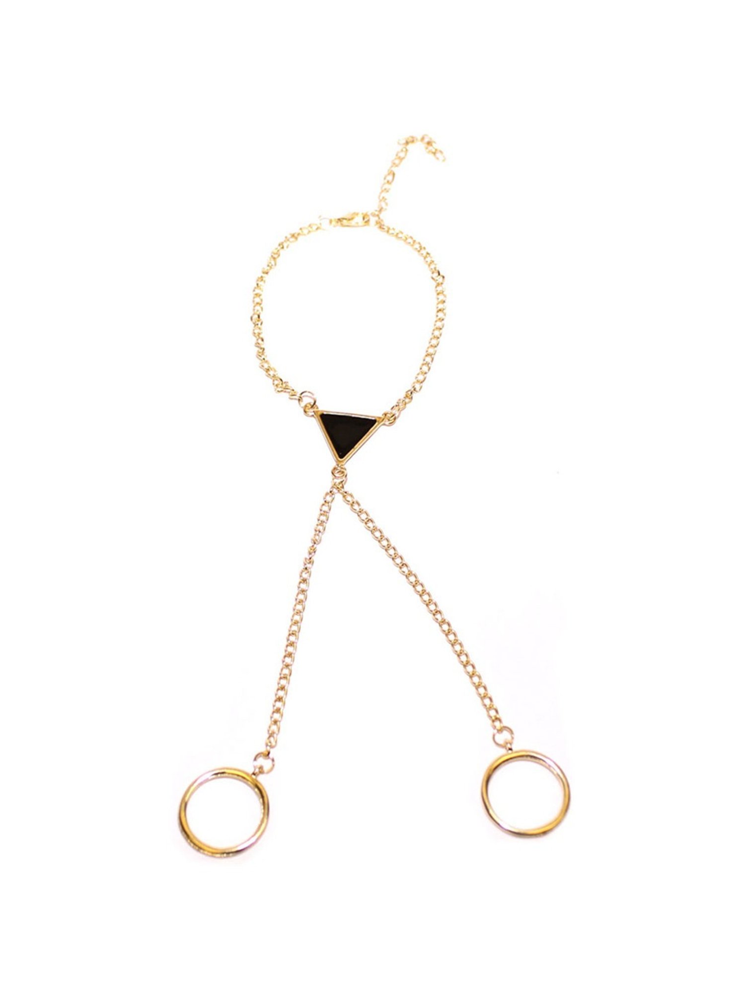 Joker & Witch Golden Triangle Hand Harness Bracelet