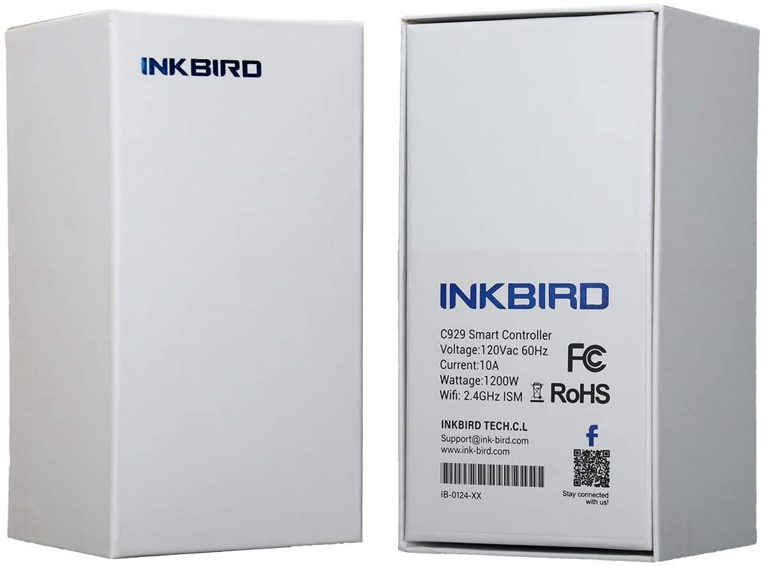 Inkbird Smart Digital WiFi Temperature Controller 120VAC 1200W Heater or Cooler Thermostat Homebrewing Reptiles Terrarium Greenhouse Heat Mat C929